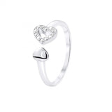 Anello regolabile con motivo "CUORE".
