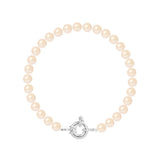 Bracciale con perline rotonde Cutlure 6-7 mm Rosa naturale-