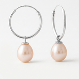 Orecchini - Perle coltivate d'acqua dolce 8-8,5 mm Rosa