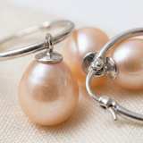 Orecchini - Perle coltivate d'acqua dolce 8-8,5 mm Rosa