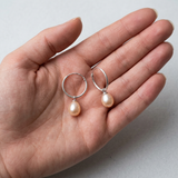 Orecchini - Perle coltivate d'acqua dolce 8-8,5 mm Rosa