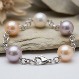 Bracciale di perle coltivate multicolori | Nina