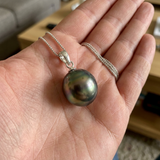 Collana- Perla di Tahiti- Cerchio 11-12 mm- Gioielli da donna