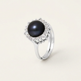 Anello in argento e perla nera | Felicia