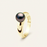 Anello - Perle coltivate di Tahiti - Diametro rotondo 8-9 mm - Gioielli da donna - Oro giallo