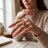Anello - Perle coltivate di Tahiti - Diametro rotondo 8-9 mm - Gioielli da donna - Oro giallo