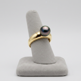 Anello - Perle coltivate di Tahiti - Diametro rotondo 8-9 mm - Gioielli da donna - Oro giallo