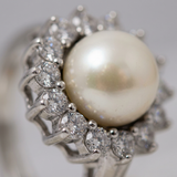 Anello in argento e perla bianca | Luana