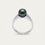 Anello con perla coltivata nera di Tahiti | Irina