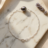 Bracciale con perle in oro bianco | Ashley