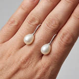 Orecchini di perle coltivate bianche | Diana