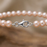 Bracciale con perline rotonde Cutlure 5-6 mm Rosa naturale