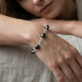 Bracciale - Perle coltivate di Tahiti - Diametro 9-10 mm - Gioielli da donna