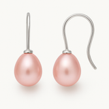 Orecchini - Bottone di perla coltivata d'acqua dolce 7-8 mm Rosa