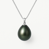 Collana con una splendida perla di Tahiti da 9-10 mm