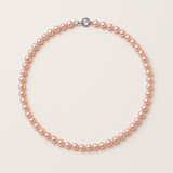 Collana Di Perle Taglio Rotonde 4-5 mm Rosa Naturale