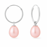 Orecchini - Perle coltivate d'acqua dolce 8-8,5 mm Rosa