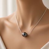 Collana di perle di Tahiti in oro bianco | Ashley