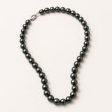 Collana lunga - Perla coltivata - Barocca 8-9 mm Nera Tahiti