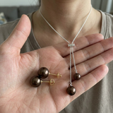Duo Chocolat — Collier & Boucles