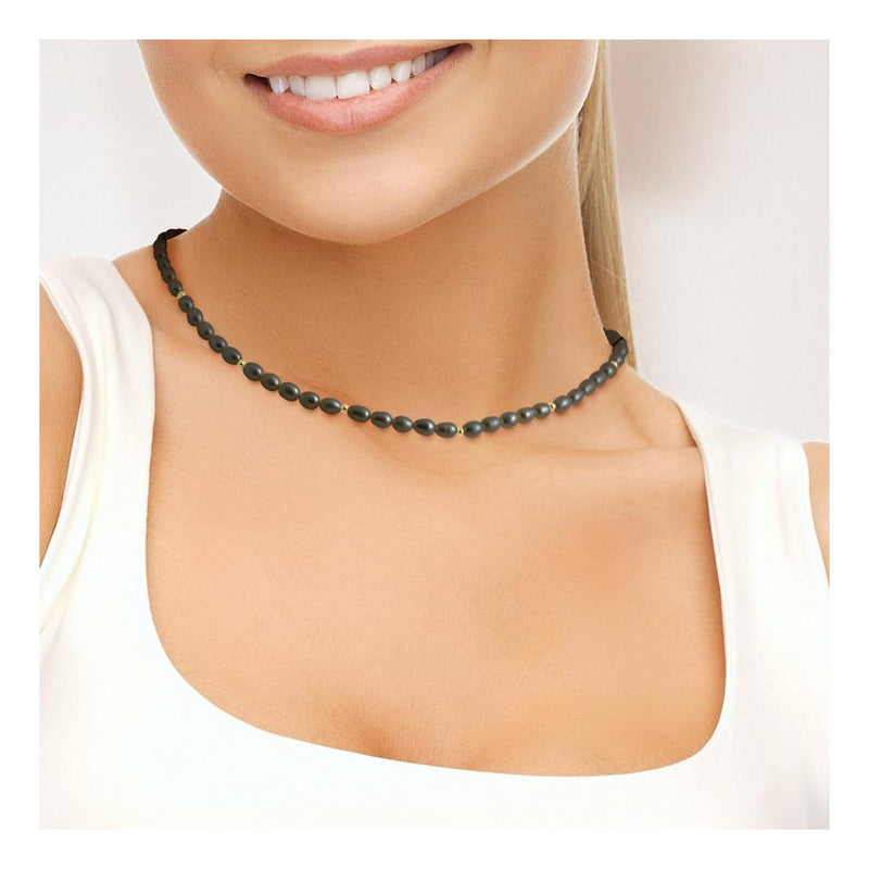 Collana girocollo con perle nere | Marta