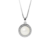 Collana in argento con perle coltivate bianche | Felicia