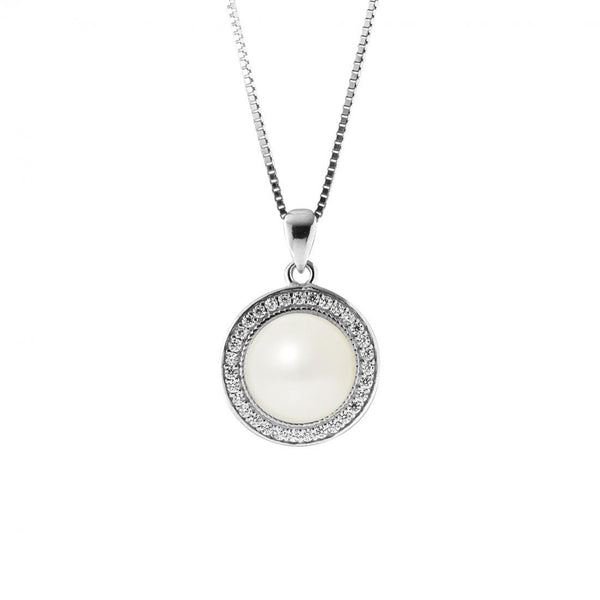 Collana in argento con perle coltivate bianche | Felicia