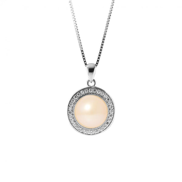 Collana in argento con perle coltivate rosa | Felicia