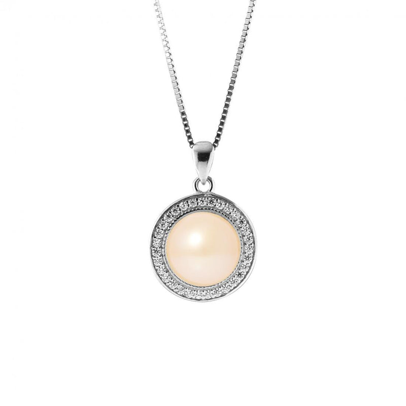 Collana in argento con perle coltivate rosa | Felicia