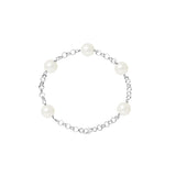 Bracciale di perle coltivate bianche | Nina