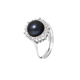 Anello in argento e perla nera | Felicia