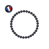 Bracciale portafortuna - Perla d'acqua dolce - Rotonda 5-6 mm Nera Tahiti -