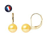 Orecchini - Perle coltivate d'acqua dolce rotonde 7-8 mm Oro -