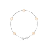 Bracciale Perle Cutlure Rotonde 6-7 mm Rosa