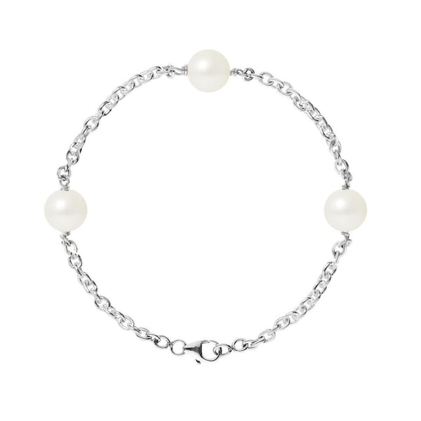 Bracciale con perle Cutlure - Diametro 9-10 mm Bianco