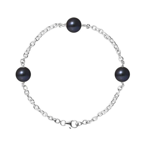 Bracciale con perle Cutlure - Diametro 9-10 mm Nera Tahiti