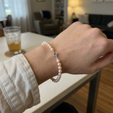Bracciale di perle coltivate rosa | Esmeralda