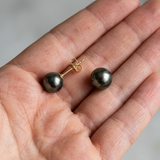Orecchini in oro e perle di Tahiti | Amy
