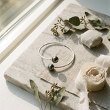Bracciale con perle coltivate d'acqua dolce nere di Tahiti, argento 925 millesimi