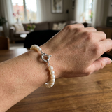 Bracciale Perle Cutlure Rotonde 7-8 mm Bianco Naturale