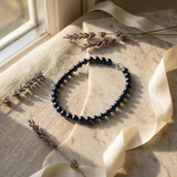 Bracciale rotondo con perle coltivate 4-5 mm Nera Tahiti - Gioielli da donna