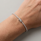 Bracciale “Diamond River” con ossidi di zirconio