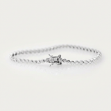 Bracciale “Diamond River” con ossidi di zirconio