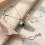 Collana- Perla di Tahiti- Cerchio 11-12 mm- Gioielli da donna