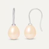 Orecchini - Bottone di perla coltivata d'acqua dolce 7-8 mm Rosa