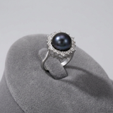 Anello in argento e perla nera | Felicia