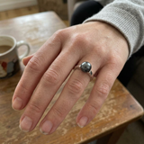 Anello con perla coltivata nera di Tahiti | Irina