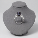Anello con perla coltivata nera di Tahiti | Irina