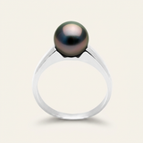 Anello - Perle coltivate di Tahiti - Diametro rotondo 8-9 mm - Gioielli da donna - Oro bianco