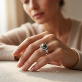 Anello - Perle di Tahiti - Diametro rotondo 8-9 mm - Argento